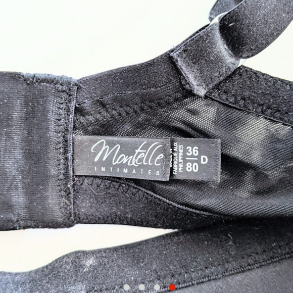 Black Sheer Lingere 36D Bra + Boyshort Undies - Picture 5 of 5